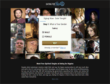 Tablet Screenshot of datingforhippies.com